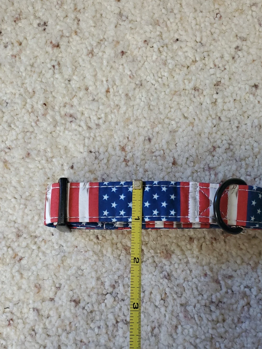 American Flag Adjustable Dog Collar - Stars & Stripes
